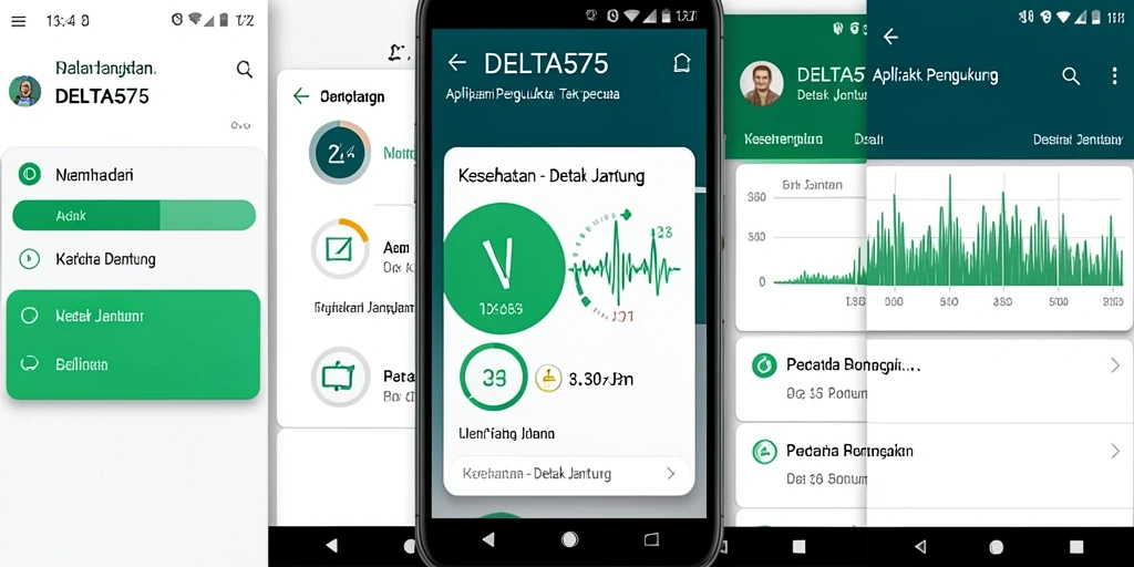 Tampilan antarmuka DELTA575 yang sederhana dan informatif.