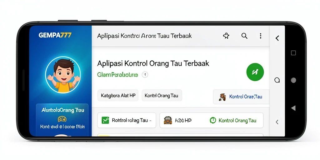 Antarmuka pengguna <strong>GEMPA777</strong> menampilkan kontrol orang tua yang sederhana dan informatif.