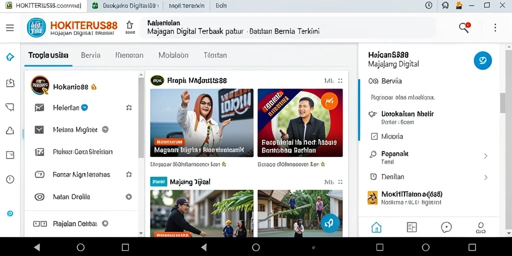 Tampilan antarmuka HOKITERUS88 yang modern dan intuitif.