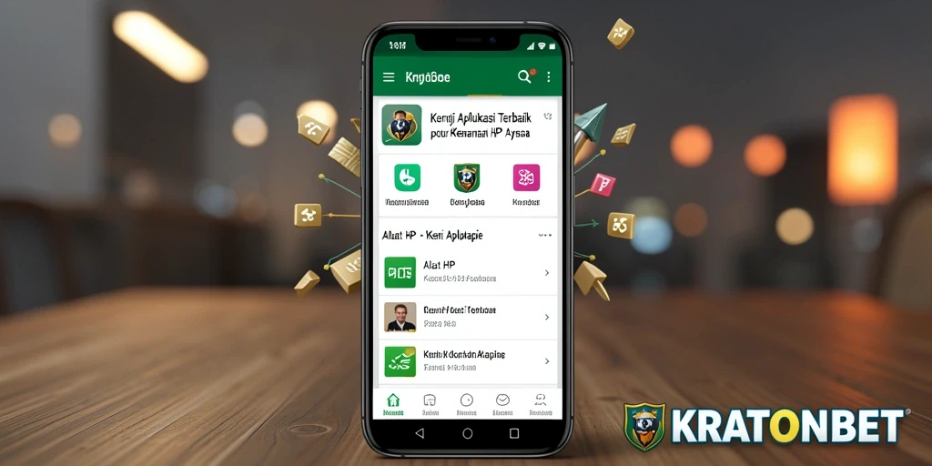 Antarmuka KRATONBET yang sederhana dan fungsional sebagai Kunci Aplikasi.