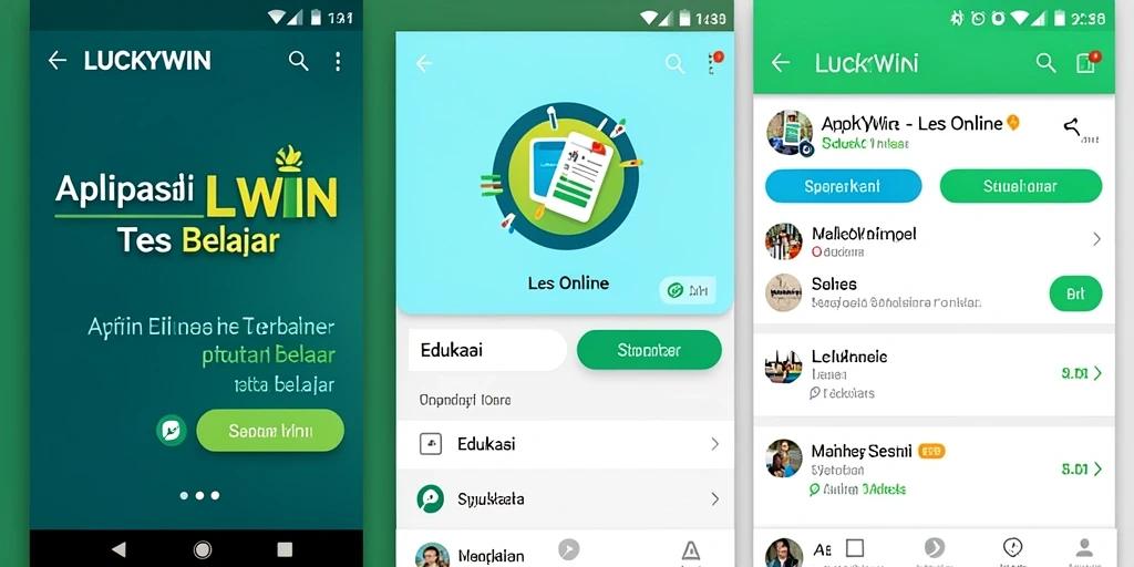 Tampilan antarmuka LUCKYWIN yang ramah pengguna dan intuitif.