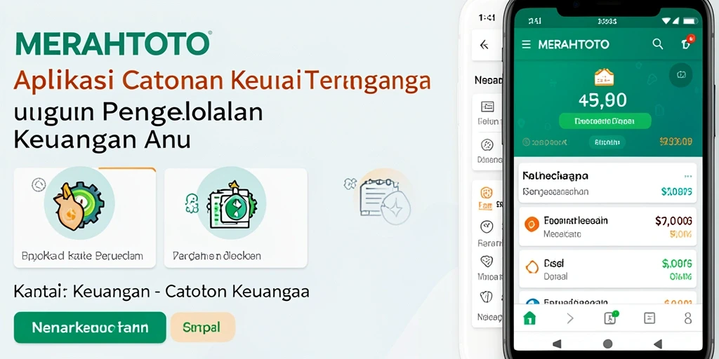 Tampilan antarmuka MERAHTOTO yang sederhana dan fungsional untuk Catatan Keuangan.