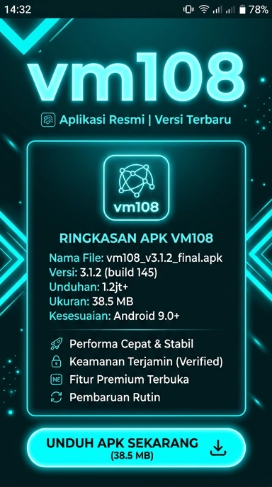 Tampilan halaman APK vm108