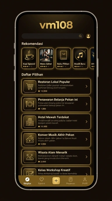 Tampilan katalog aplikasi vm108